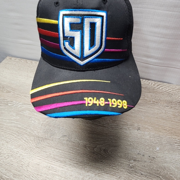 Vintage Nascar Racing Embroidered SnapBack Hat 50th Anniversary - Picture 6 of 7